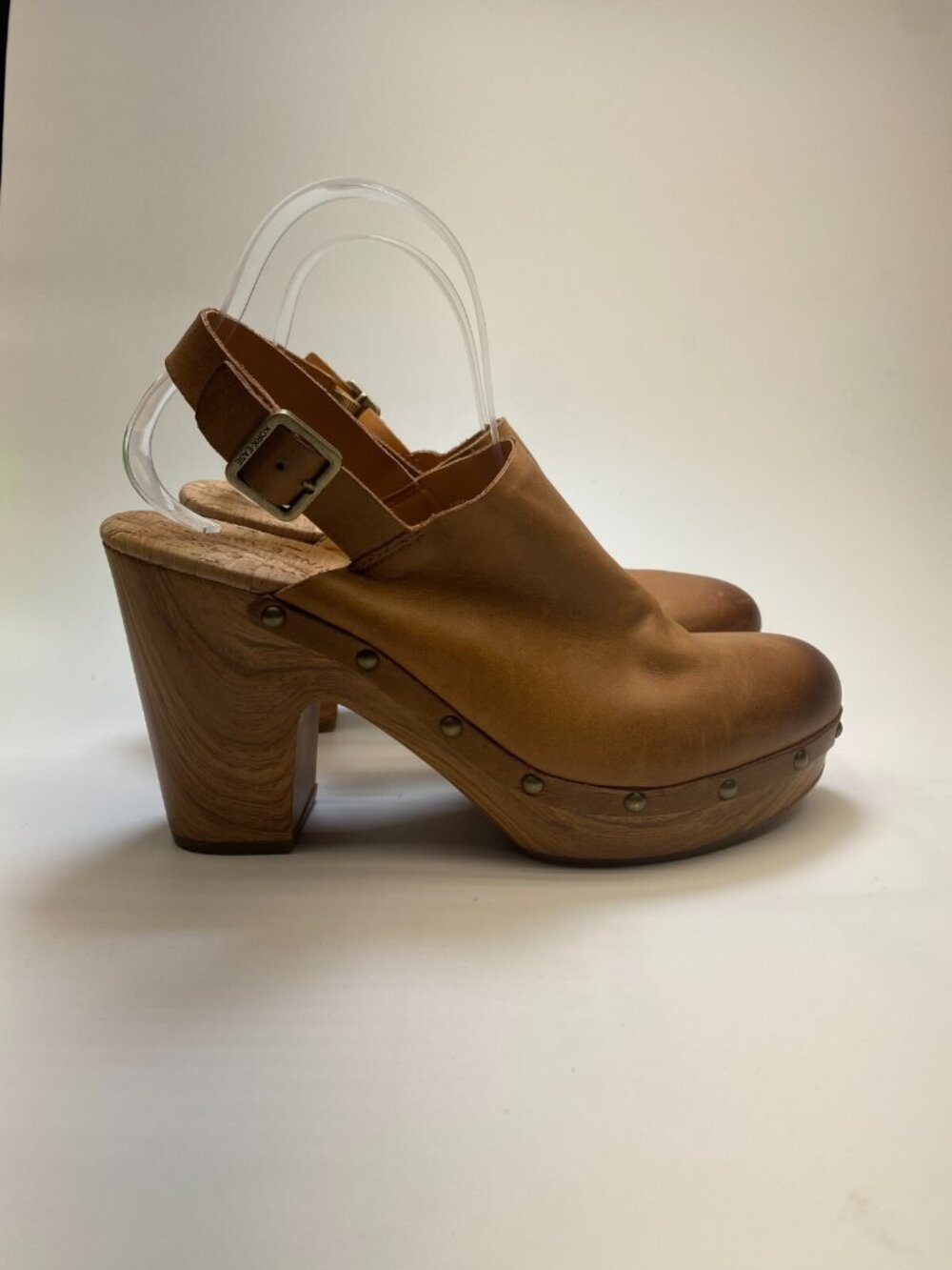Kork-Ease Womens Brown Cork Leather Heel Sz 11m - Picture 5 of 9